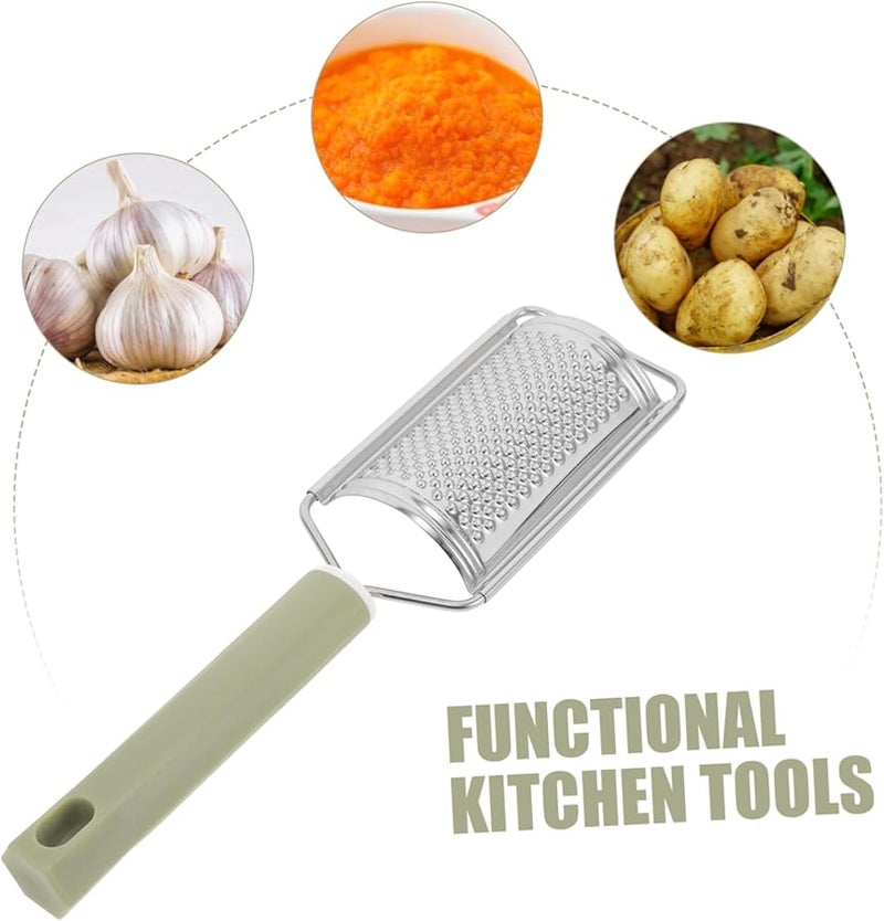 Stainless Steel Garlic Grater Handheld Vegetable Zester with PP Handle Easy Cleaning - Image 3
